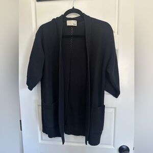 Wilfred Free Charcoal Black Knit Cardigan